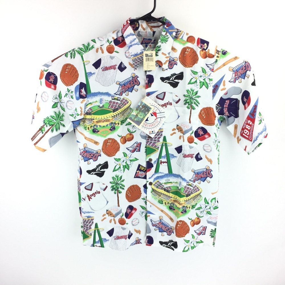 VTG NWT Reyn Spooner Ca Anaheim Angels Men’s M - L